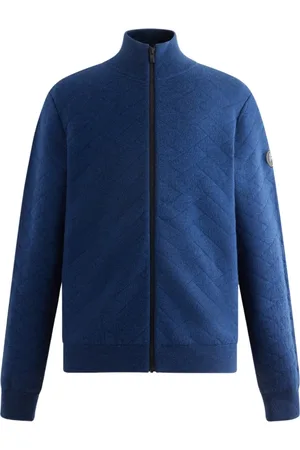 Fusalp Kurtki, Mężczyzna, Niebieski, S, Wełna, Brieuc Cardigan