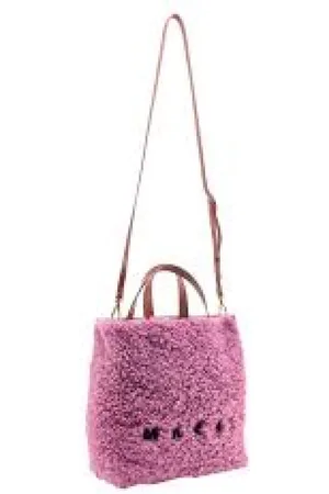 Marni Torebki, Kobieta, Różowy, ONE SIZE, Skóra, Museo Soft Small Cross Body Bag