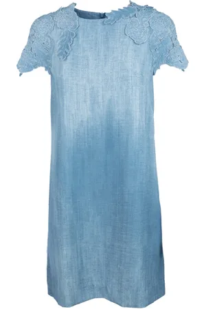 ERMANNO SCERVINO Sukienki, Kobieta, Niebieski, S, Denim, Abiti Dress