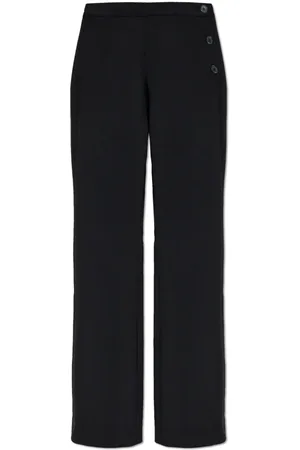 Courrèges Spodnie, Kobieta, Czarny, S, Wełna, Oblique Tailored Trousers