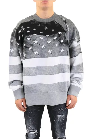 Palm Angels Swetry, Mężczyzna, Wielobarwność, S, Sweter z flagą