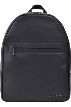 Tommy Hilfiger Torebki, Mężczyzna, Czarny, ONE SIZE, Elegancki Plecak z Zamknięciem na Zamek