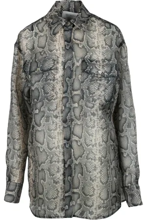 Sportmax Bluzki, Kobieta, Wielobarwność, M, Organza, Prześwitująca Organza Koszula