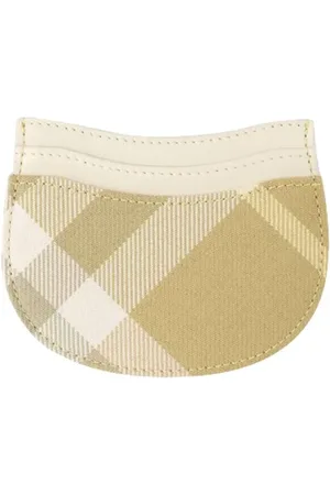 Burberry Akcesoria, Kobieta, Beżowy, ONE SIZE, Bawełna, Plastikowy Portfel