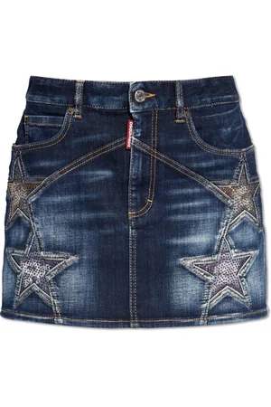 Dsquared2 Spódnice, Kobieta, Niebieski, M, Jeansyowa spódnica