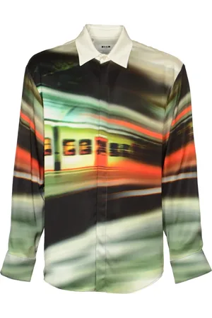 Msgm Koszule, Mężczyzna, Wielobarwność, 2XL, Kolorowa Koszula Casualowa