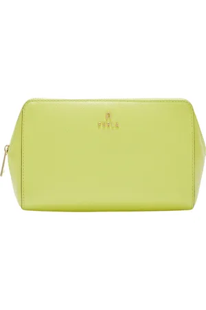 Furla Torebki, Kobieta, Żółty, ONE SIZE, Skóra, Kosmetyczka Camelia