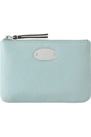 MULBERRY Akcesoria, Kobieta, Zielony, ONE SIZE, Skóra, Zielona akrylowa portmonetka na monety