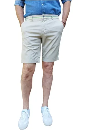 Masons Szorty, Mężczyzna, Beżowy, S, Bawełna, Bermudy Chino