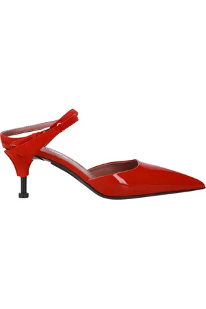 Premiata Buty, Kobieta, Czerwony, 39 EU, Zamsz, Chanel z lakierowanej skóry i zamszowym paskiem