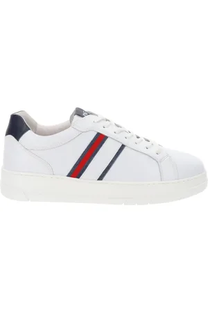 Nero Giardini Buty, Mężczyzna, Biały, 42 EU, Skóra, Skórzane Sneakersy