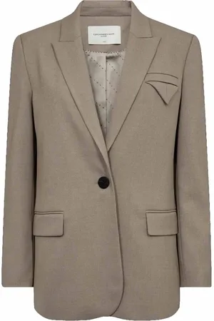Copenhagen Muse Kurtki, Kobieta, Szary, M, Poliester, Stylowy Winter Twig Blazer