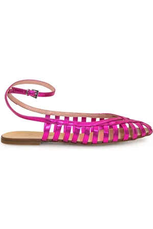 ANNA F. Buty, Kobieta, Fioletowy, 36 EU, Laminowane Sandały
