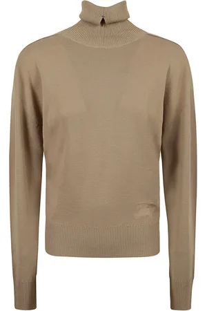 Burberry Swetry, Kobieta, Beżowy, S, Wełna, Golf