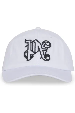 Palm Angels Akcesoria, Mężczyzna, Biały, ONE SIZE, Bawełna, Monogram Cap