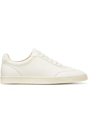 Brunello Cucinelli Buty, Mężczyzna, Biały, 42 EU, Skóra, Skórzane Sneakersy