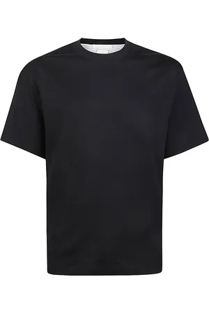 ELEVENTY Koszulki, Mężczyzna, Czarny, 2XL, Bawełna, Bawełniany T-shirt z Okrągłym Dekoltem Jersey