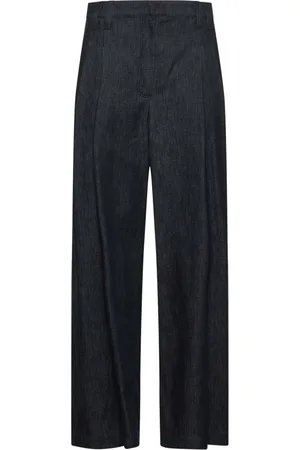 Brunello Cucinelli Jeansy, Kobieta, Niebieski, 2XS, Bawełna, Dżinsy z szerokimi nogawkami
