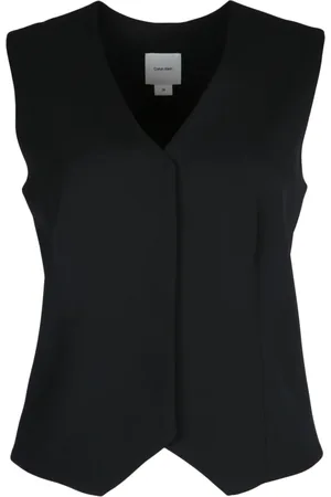 Calvin Klein Kurtki, Kobieta, Czarny, S, Melanżowa flanelowa marynarka