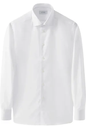 Eton Koszule, Mężczyzna, Biały, L, Bawełna, Koszula Signature Twill