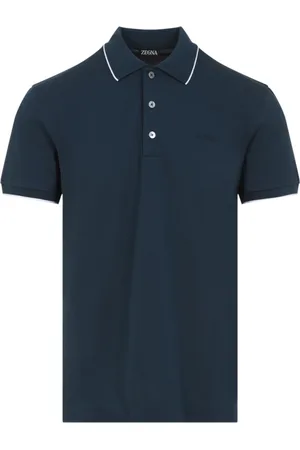 Ermenegildo Zegna Koszulki, Mężczyzna, Zielony, M, Bawełna, Zielona koszulka polo
