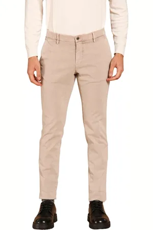 Masons Spodnie, Mężczyzna, Beżowy, XL, Bawełna, Spodnie Chino Stretch z Efektem Marmurku