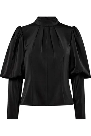 Co`Couture Bluzki, Kobieta, Czarny, XS, Bluzka z odkrytymi plecami i długim rękawem