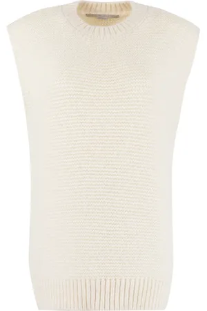 Stella McCartney Swetry, Kobieta, Beżowy, S, Miękki Sweter z Alpaki