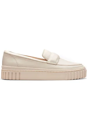Clarks Buty, Kobieta, Beżowy, 39 EU, Skóra, Beżowe mokasyny