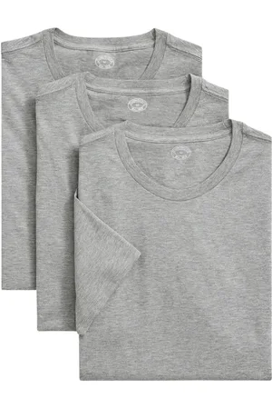 Brooks Brothers Koszulki, Mężczyzna, Szary, XL, Bawełna, Zestaw 3 T-shirtów z bawełny Supima z okrągłym dekoltem
