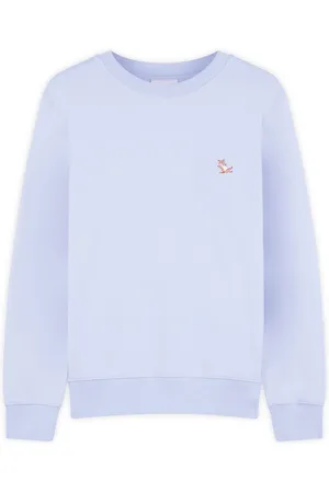 Maison Kitsuné Bluzy, Mężczyzna, Niebieski, L, Bawełna, Bluza Beat Patch