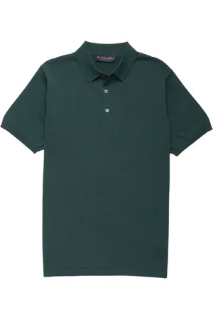 Brooks Brothers Koszulki, Mężczyzna, Zielony, XL, Bawełna, Koszulka Polo z Bawełny Makò