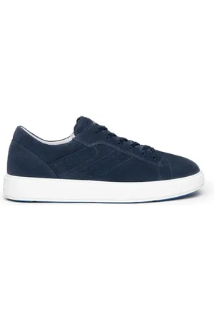 Nero Giardini Buty, Mężczyzna, Niebieski, 40 EU, Zamsz, Niebieskie zamszowe sneakersy