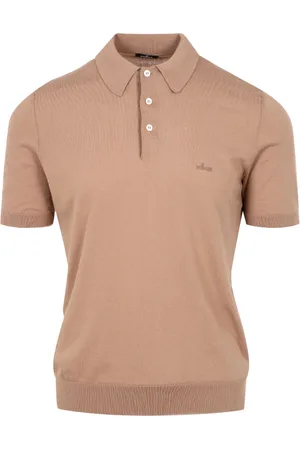 Hogan Koszulki, Mężczyzna, brązowy, S, Bawełna, Bawełniana Koszulka Polo