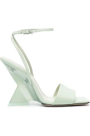 The Attico Buty, Kobieta, Zielony, 40 EU, Skóra, Sandały Cheope 105 mm