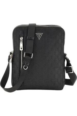 Guess Torebki, Mężczyzna, Czarny, ONE SIZE, Torba z podwójnym zamkiem Torino