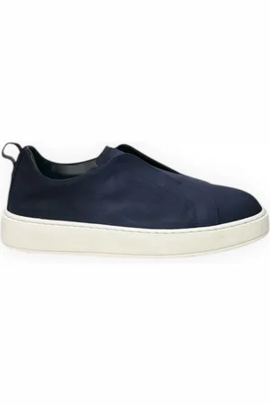 santoni Buty, Mężczyzna, Niebieski, 41 EU, Sneakers Zwycięstwa dla Zwycięskiego Wyglądu
