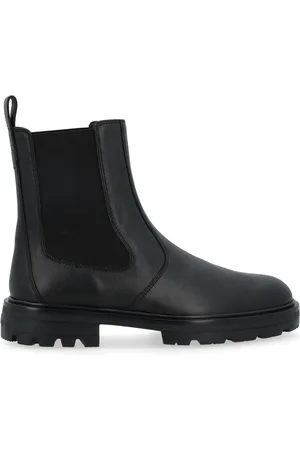 Hogan Buty, Mężczyzna, Czarny, 44 EU, Skóra, Sneakersy Chelsea Fashion