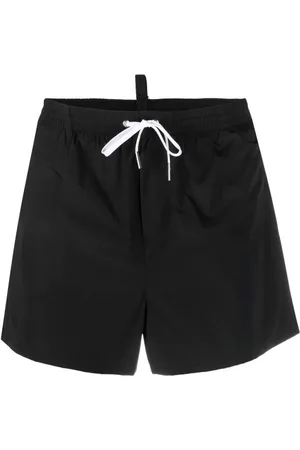 Dsquared2 Stroje kąpielowe, Mężczyzna, Czarny, S, Nylon, Bokserki Midi Plażowe Casual
