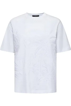 Silvian Heach Koszulki, Kobieta, Biały, S, Bawełna, T-shirt z haftowaną ozdobą