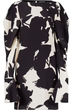 Nina Ricci Sukienki, Kobieta, Czarny, S, Jedwabna Sukienka Shift z Dekoltem Łódkowym