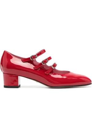 Carel Buty, Kobieta, Czerwony, 37 EU, Skóra, Klasyczne Czółenka Mary Jane