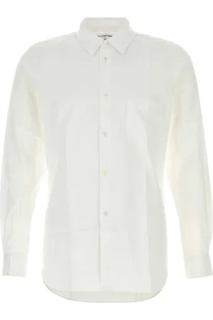 Comme des Garçons Koszule, Mężczyzna, Biały, S, Bawełna, Biała koszula poplinowa
