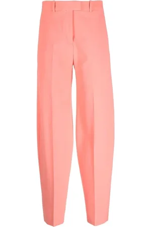 The Attico Spodnie, Kobieta, Różowy, S, Bawełna, Statement Wide Trousers