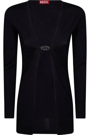 Diesel Swetry, Kobieta, Czarny, XS, M-Pierry-Long Cardigan