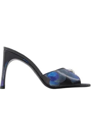COPERNI Buty, Kobieta, Czarny, 37 EU, Holograficzne Klapki na Obcasie z Logo