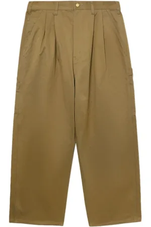 Carhartt Spodnie, Mężczyzna, Beżowy, S, Bawełna, Beżowe Szerokie Spodnie