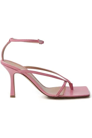 Bottega Veneta Buty, Kobieta, Różowy, 38 EU, Skóra, Eleganckie Różowe Skórzane Sandały