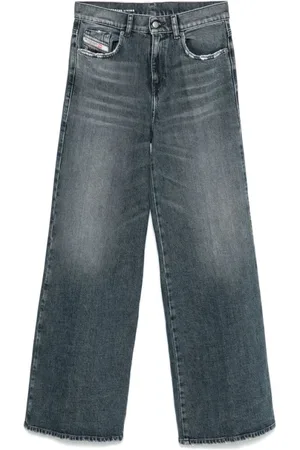Diesel Jeansy, Kobieta, Niebieski, W28, Bawełna, Klasyczne jeansy Indigo z pięcioma kieszeniami