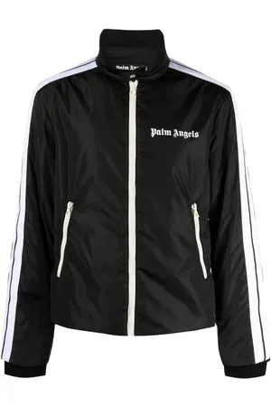 Palm Angels Bluzy, Mężczyzna, Czarny, S, Bluza rozpinana
